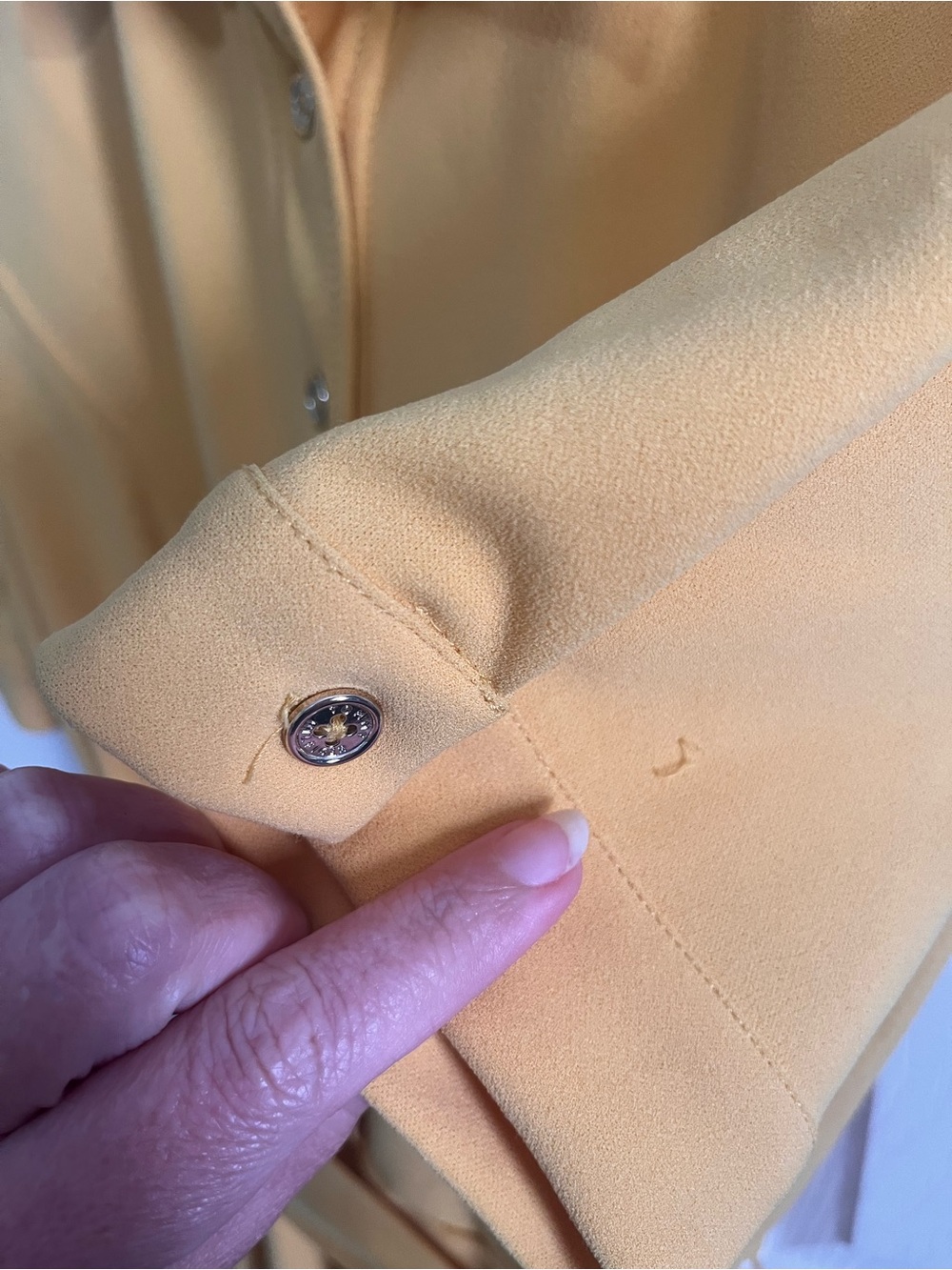 Tommy Hilfiger Mustard Short-Sleeve Wrap Midi Dress Size 4 - Picture 6 of 12